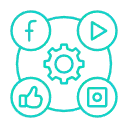 social-media icone gestion administrative